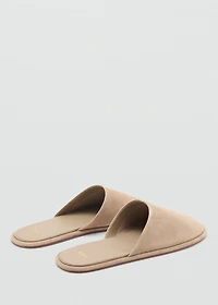 Suede sling back shoes