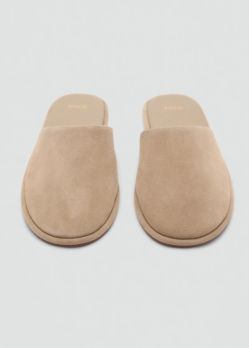 Suede sling back shoes