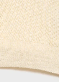 Chunky-knit vest with buttons