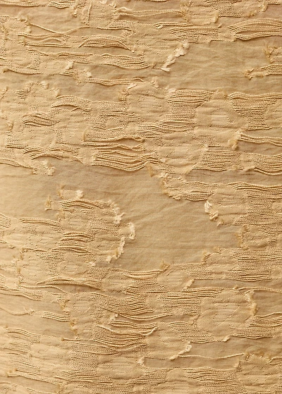 Textured straight skirt