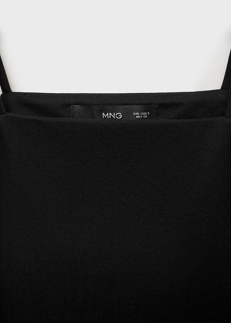 Cotton halter-neck top