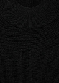 Perkins-neck knitted dress