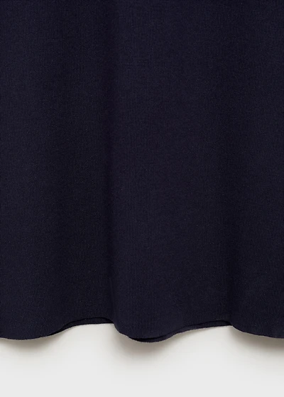 Knitted midi-dress with lapels