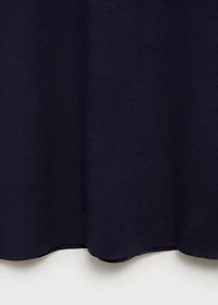 Knitted midi-dress with lapels