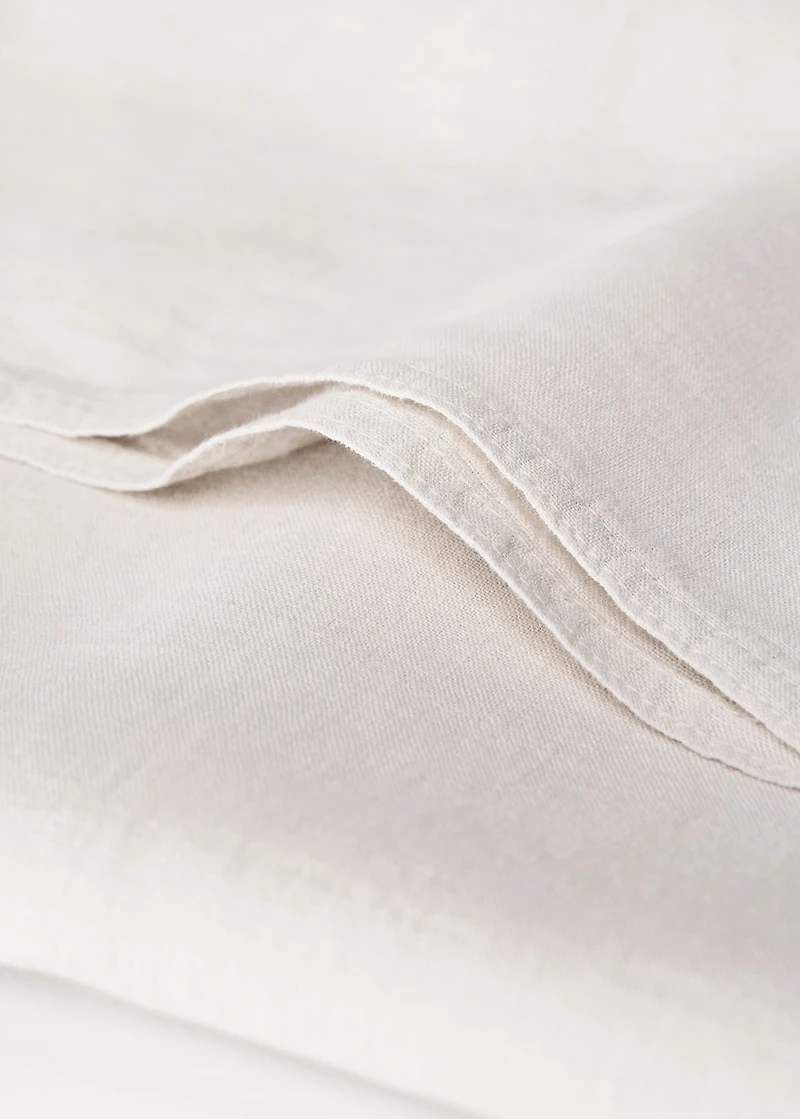 Washed linen pillowcase 45x110 cm