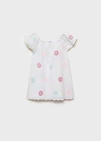 Embroidered detail dress