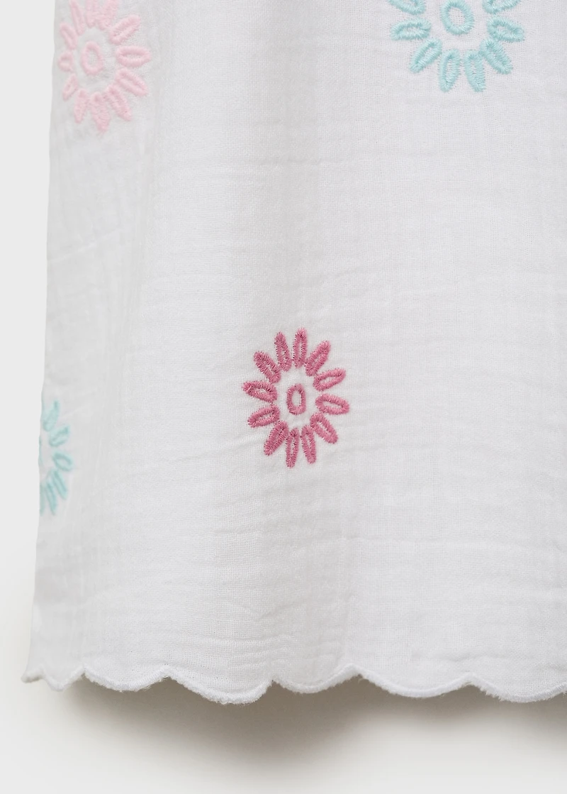 Embroidered detail dress