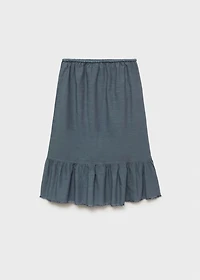 Ruffled long skirt