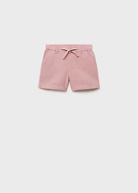 Linen cotton bermuda shorts