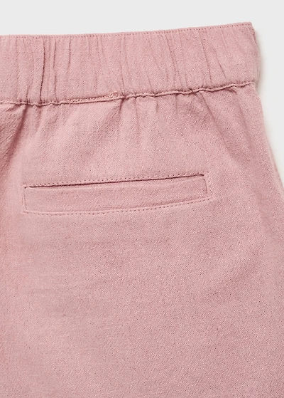 Linen cotton bermuda shorts