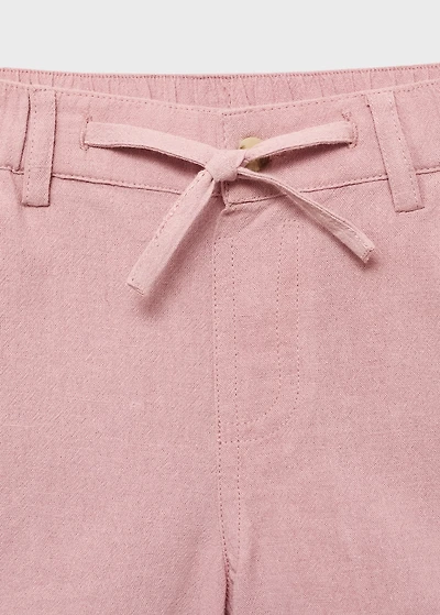 Linen cotton bermuda shorts