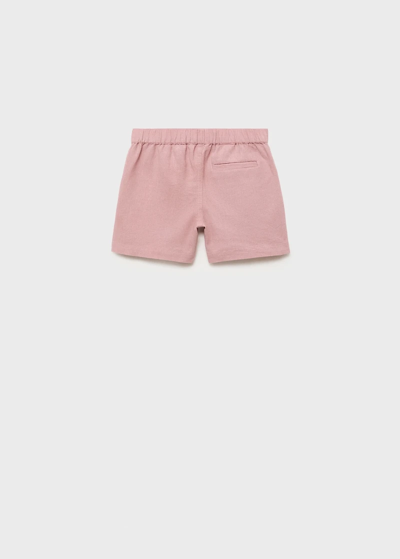 Linen cotton bermuda shorts
