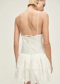 Textured balloon dress