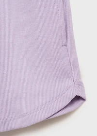 Elastic waist shorts