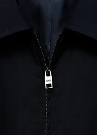 Cold wool jacket with shirt collar