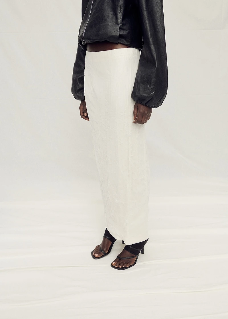 Straight-fit tulle skirt