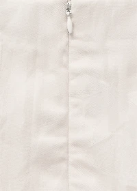 Straight-fit tulle skirt