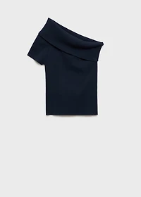 Asymmetrical off-the-shoulder top