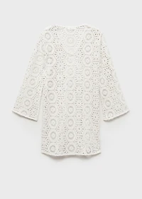 Transparent crochet dress