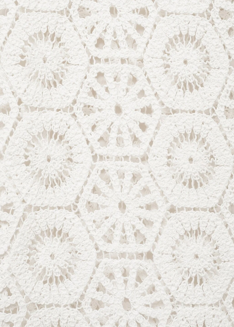 Transparent crochet dress