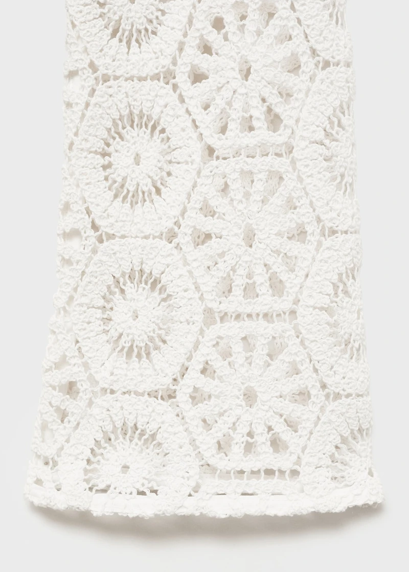 Transparent crochet dress