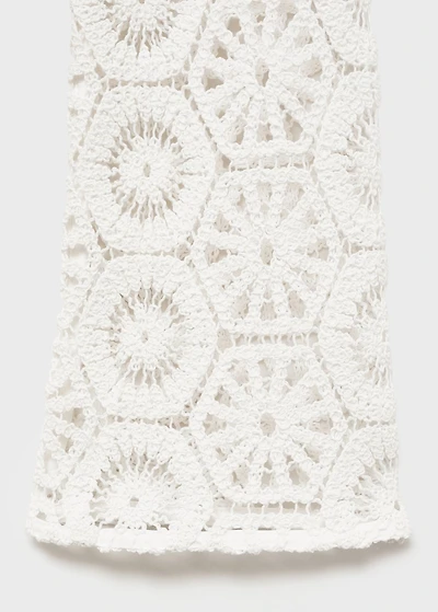 Transparent crochet dress