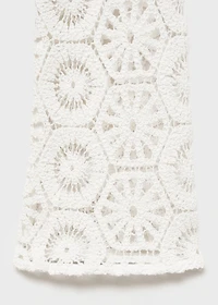 Transparent crochet dress