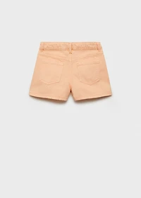 Denim shorts with side detail