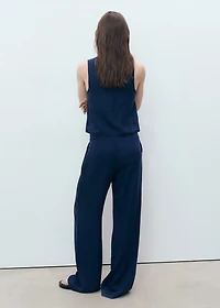 Denim-effect lyocell vest