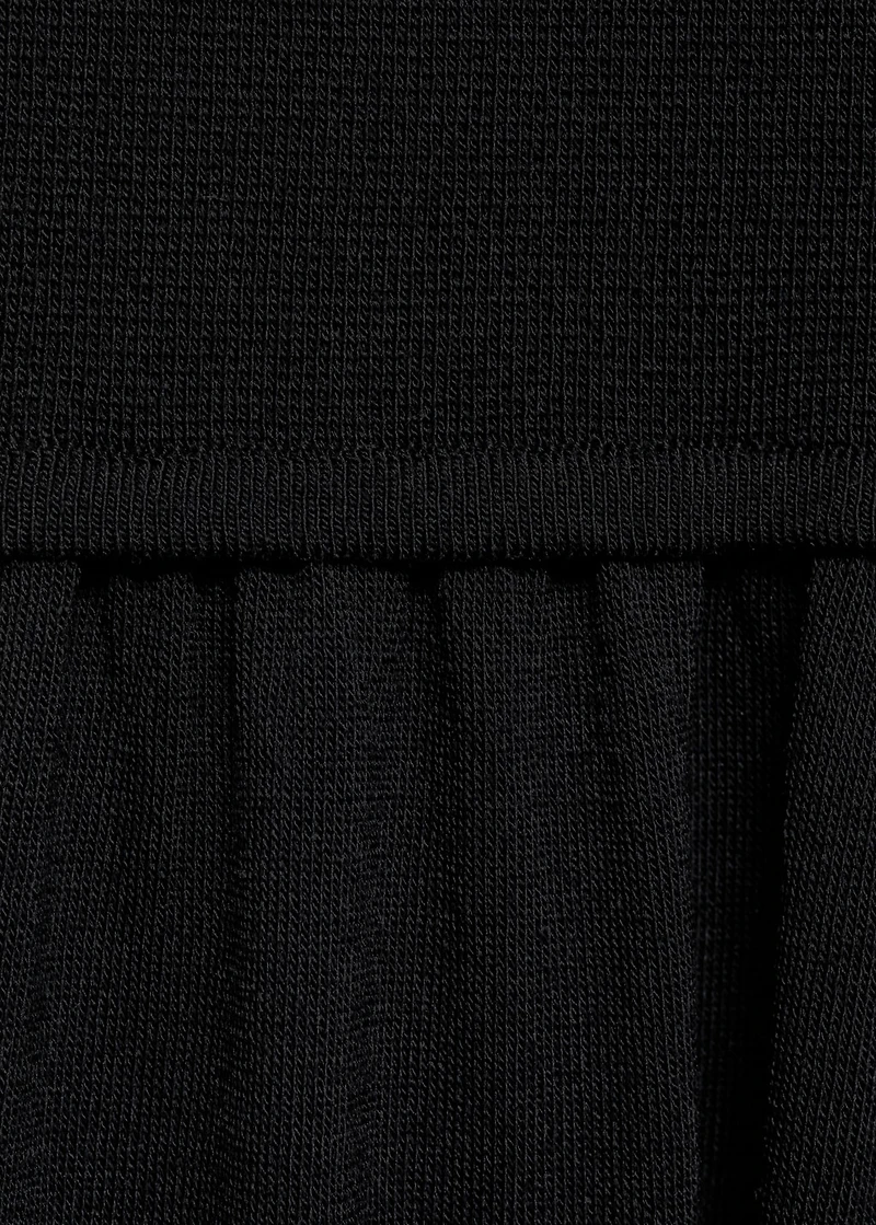 Cross-back knitted dress