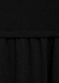 Cross-back knitted dress