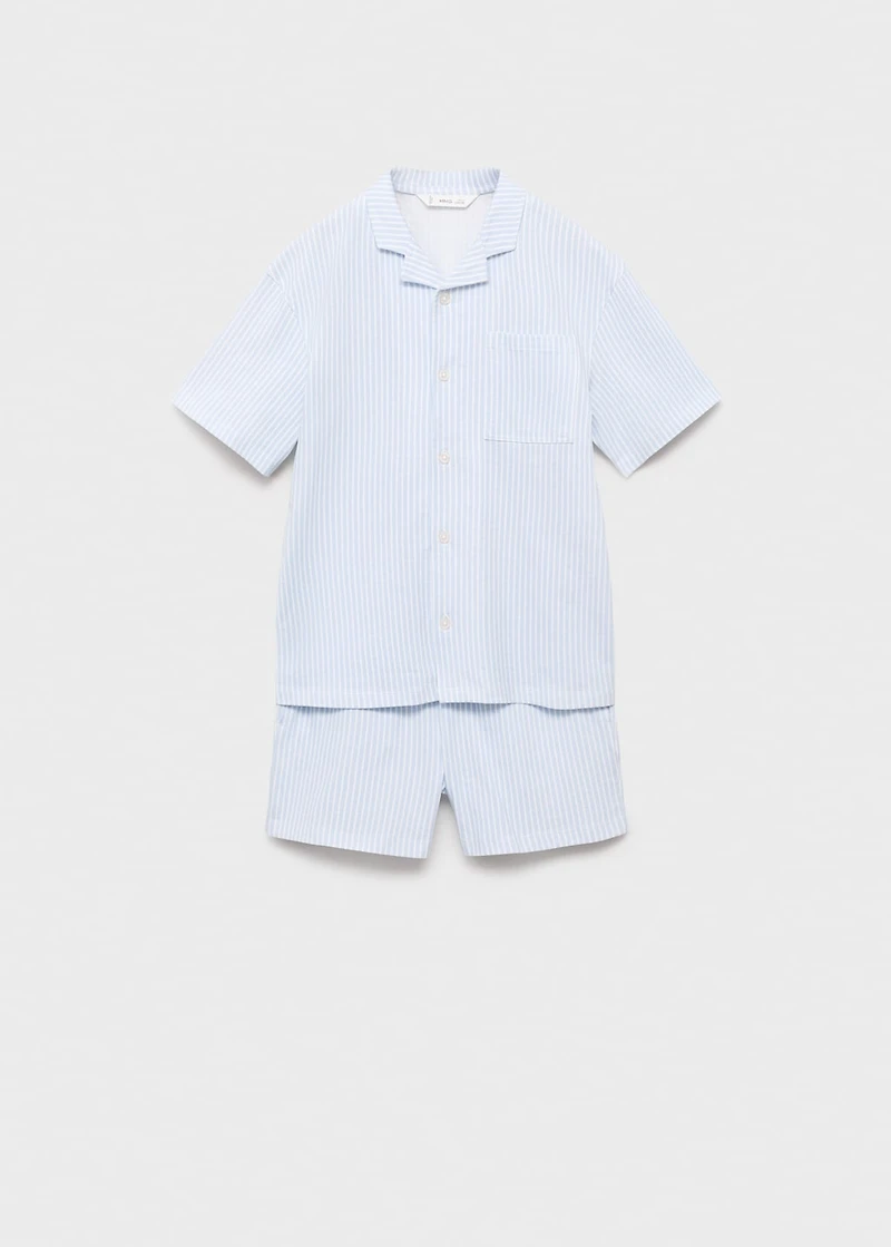 Striped short pyjamas