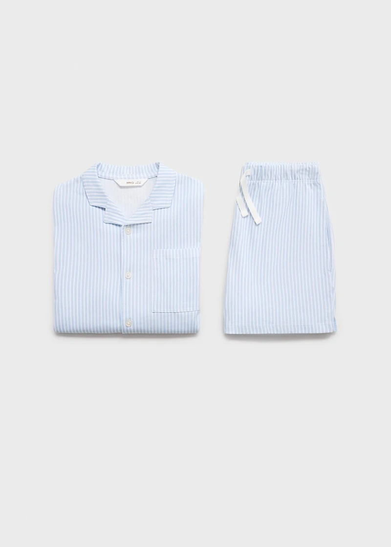 Striped short pyjamas