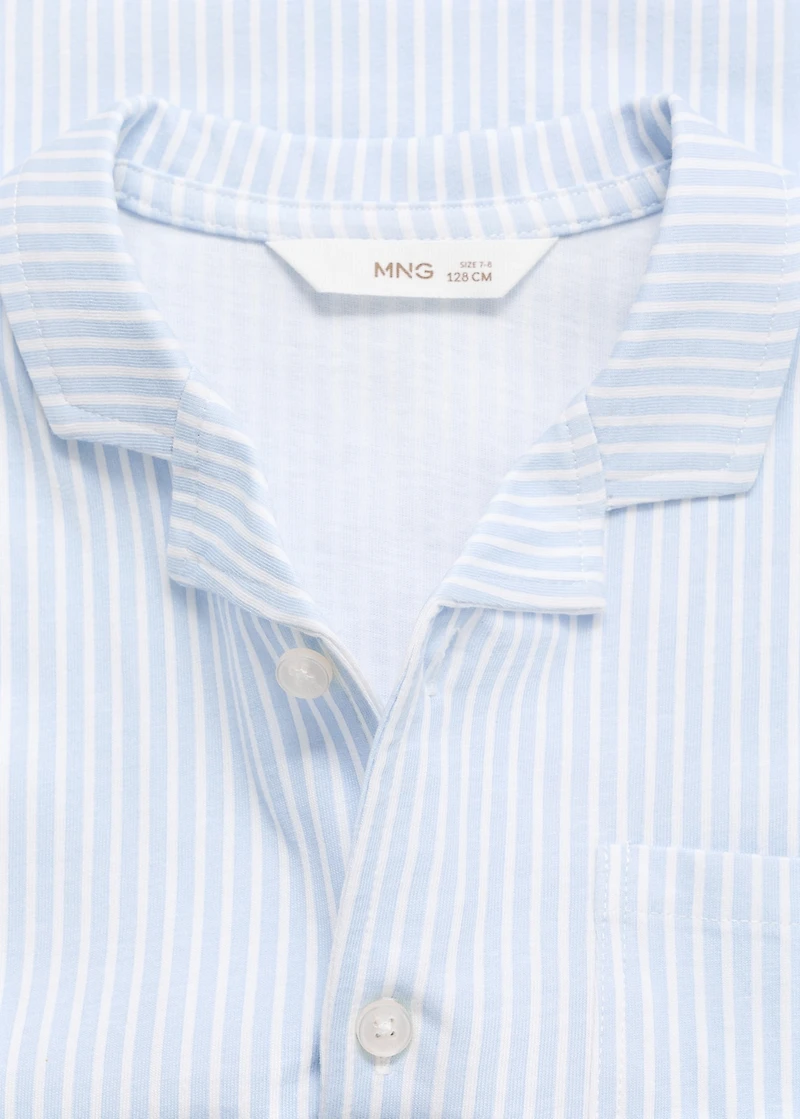 Striped short pyjamas