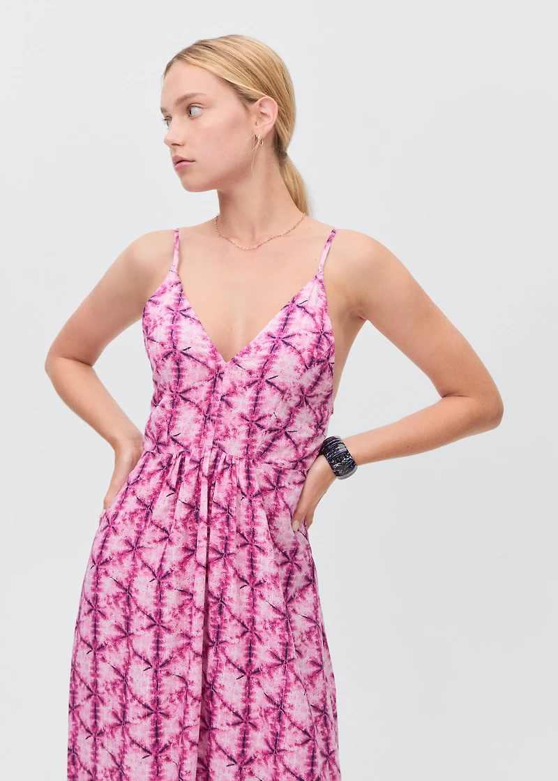 Long dress with open back