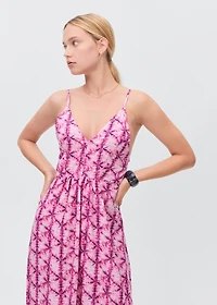 Long dress with open back