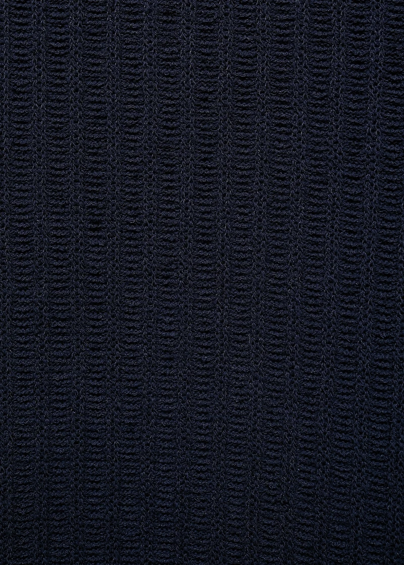 Ribbed  knit t-shirt