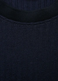 Ribbed  knit t-shirt