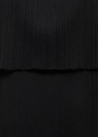 Strapless knitted top