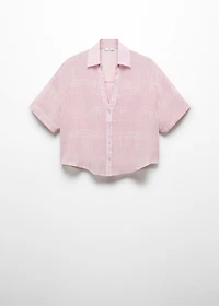 Semi-transparent striped shirt