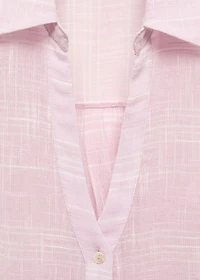 Semi-transparent striped shirt