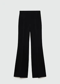 High-waist flared pants