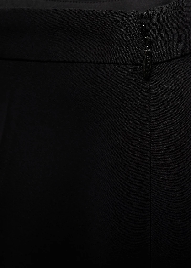 High-waist flared pants