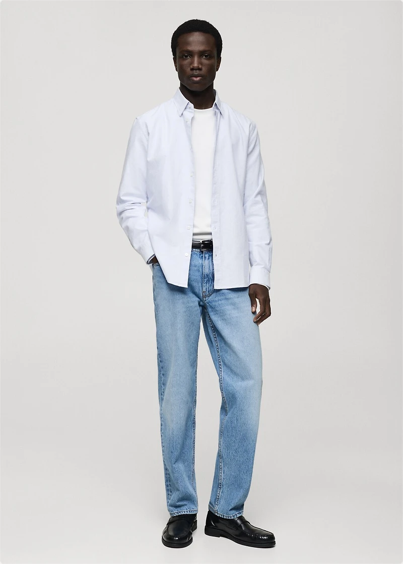 100% cotton kodak striped shirt