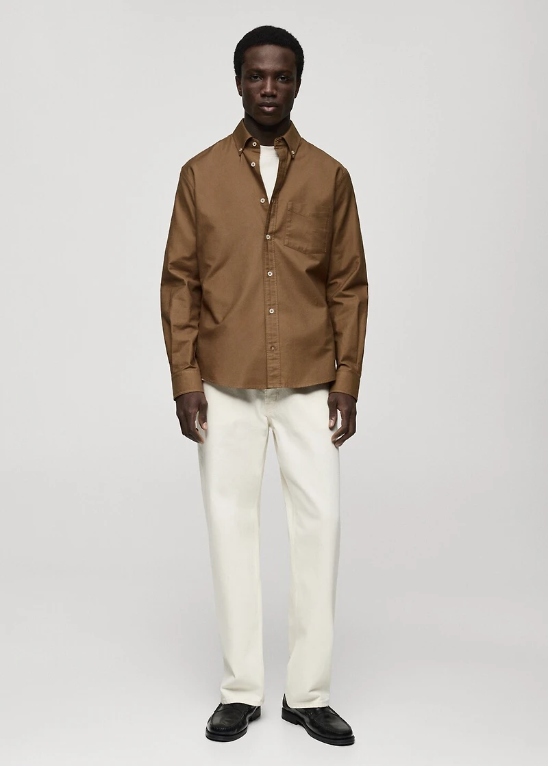 100% cotton Oxford shirt