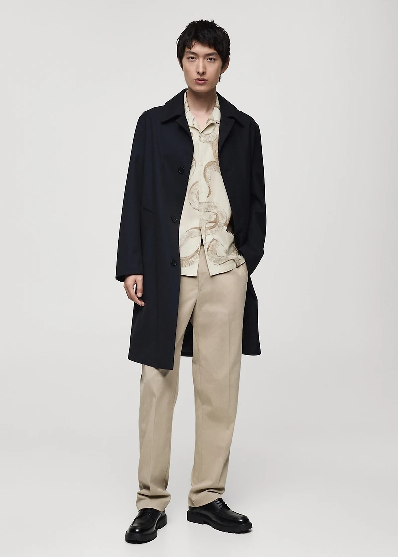 100% cotton regular-fit printed shirt