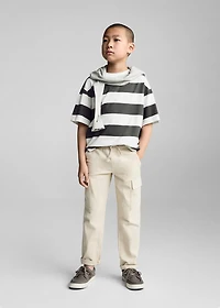 Striped cotton T-shirt