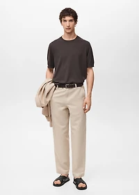 Regular-fit linen pants