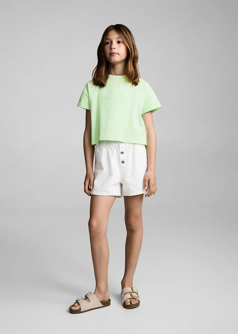 Palm tree crossed back t-shirt