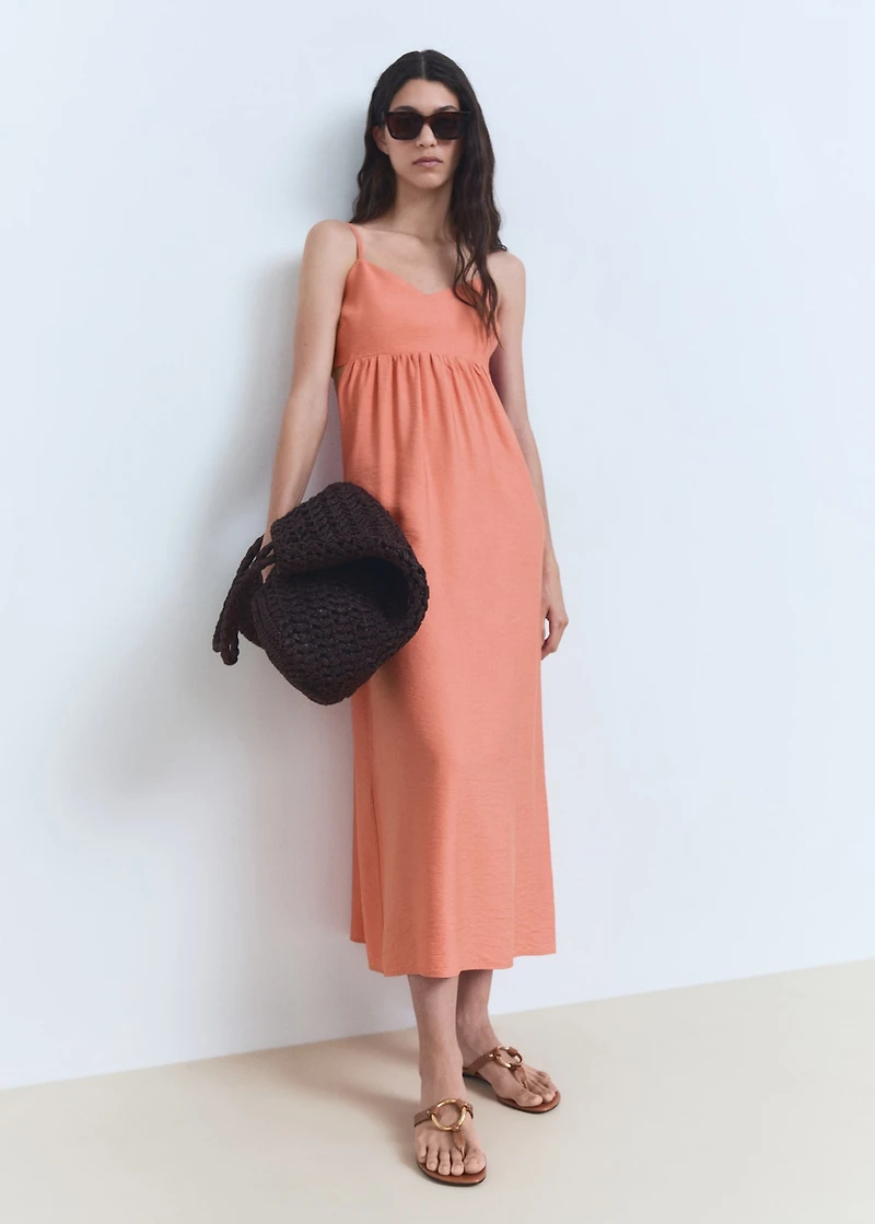Midi-dress with cut-out